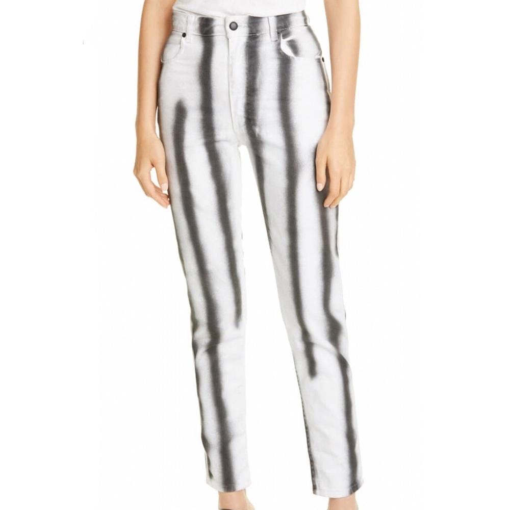 ECKHAUS LATTA - EL Hand Sprayed High Waist Jeans